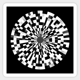 Mod Op Art Code Sticker